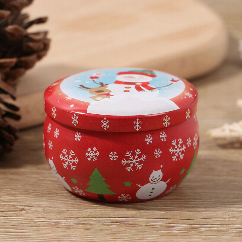 2.2OZ Christmas mini tin box Sealed jar packing boxes jewelry candy box s.l8