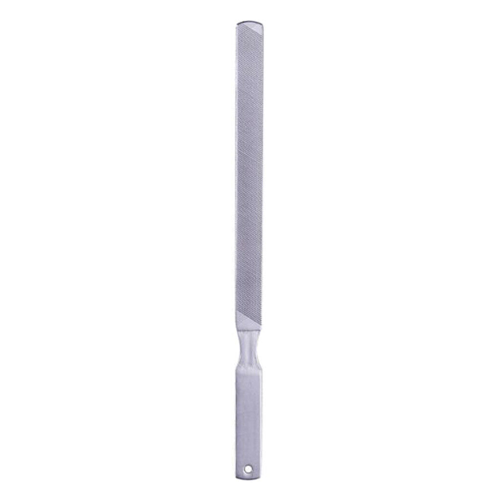 2Pcs Stainless Steel Exfoliating Nail Files Double Sided File Bar Grinding