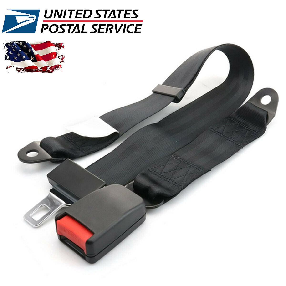 1* Car Seat Belt Lap 2 Point Safety Travel Adjustable Retractable Auto Universal