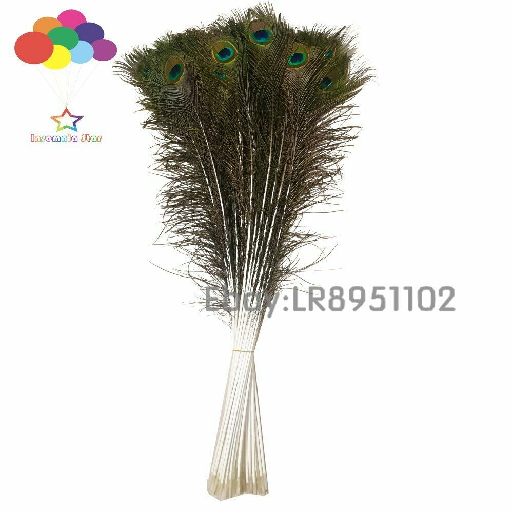 Wholesale 100pcs natural peacock feather eye 70-80cm / 28-32 inch decorative