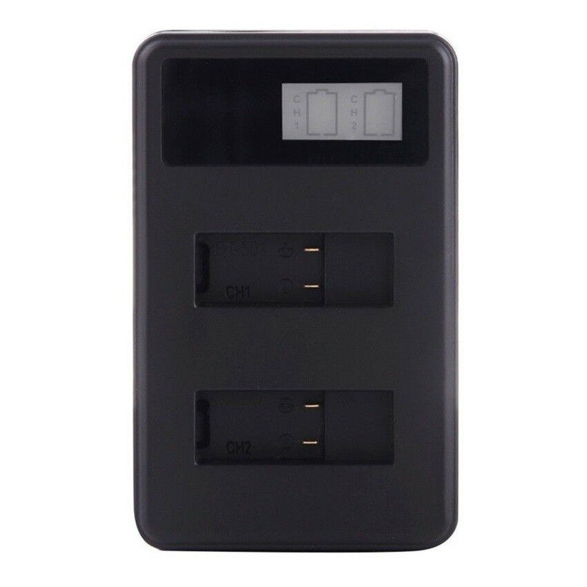 For GoPro HERO 5 LCD Charging Capacity Display Dual l Batteries Fast Charger