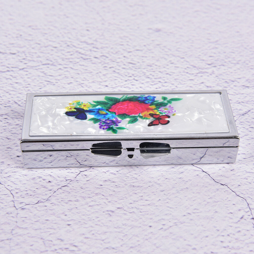 Metal Travel Pill Box Medicine Organizer Container Jewellery Storage Holde.l8