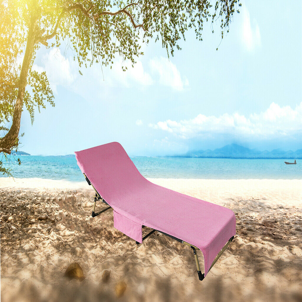2Pcs Beach Chair Towel Cover for Pool Sunbathing Beach Hotel 85 x 29 inch