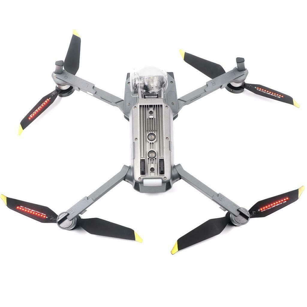 1Pair LED Flash Propeller Night Flying DIY Pattern Blade for DJI Mavic Pro