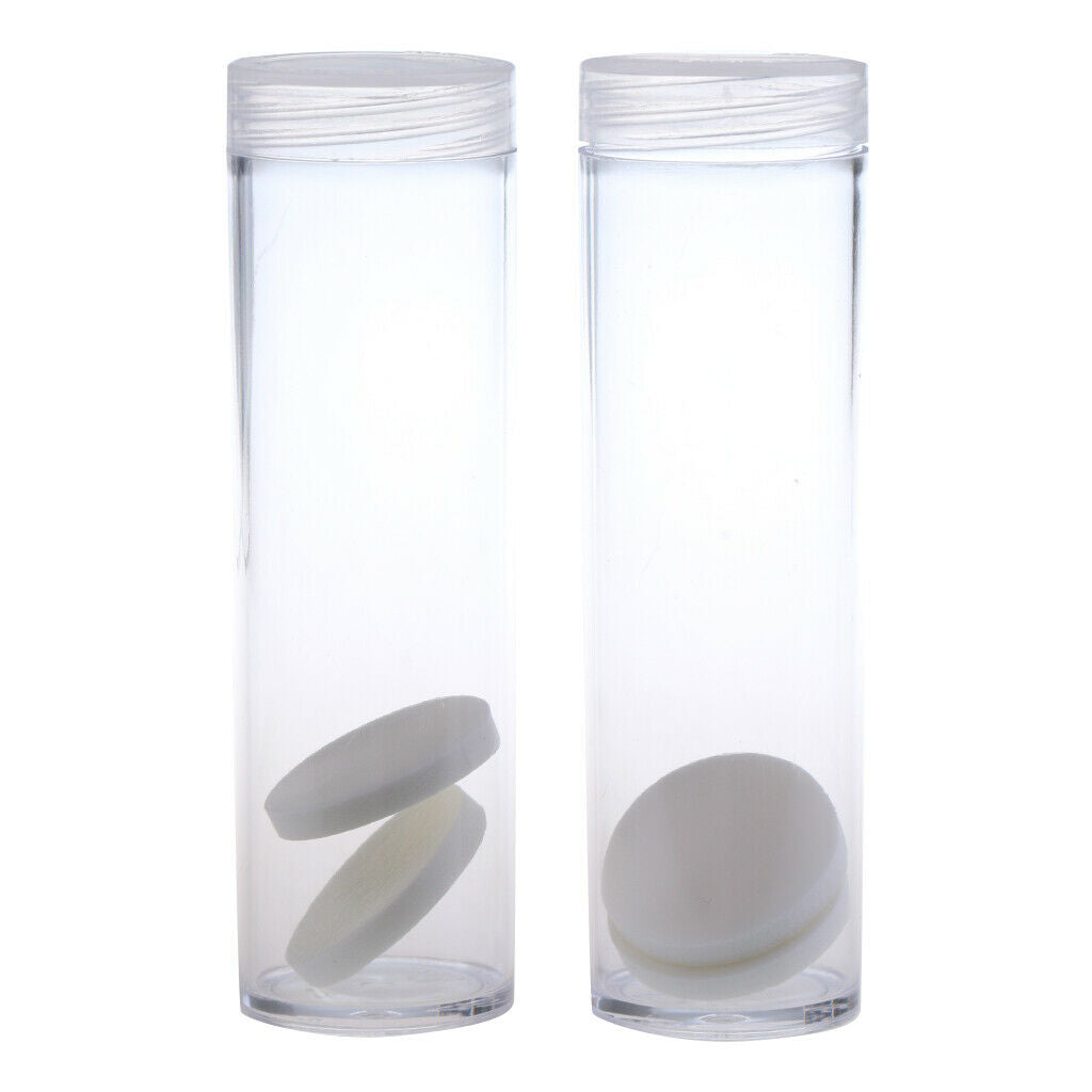 10x Clear 27mm Coins Collection Assorted Storage Sleeves Protect Holder Tube