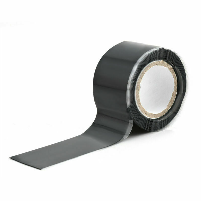 US. Black Useful Self-Fusing Seal Repair Emergency Rescue Silicone Rubber Tape