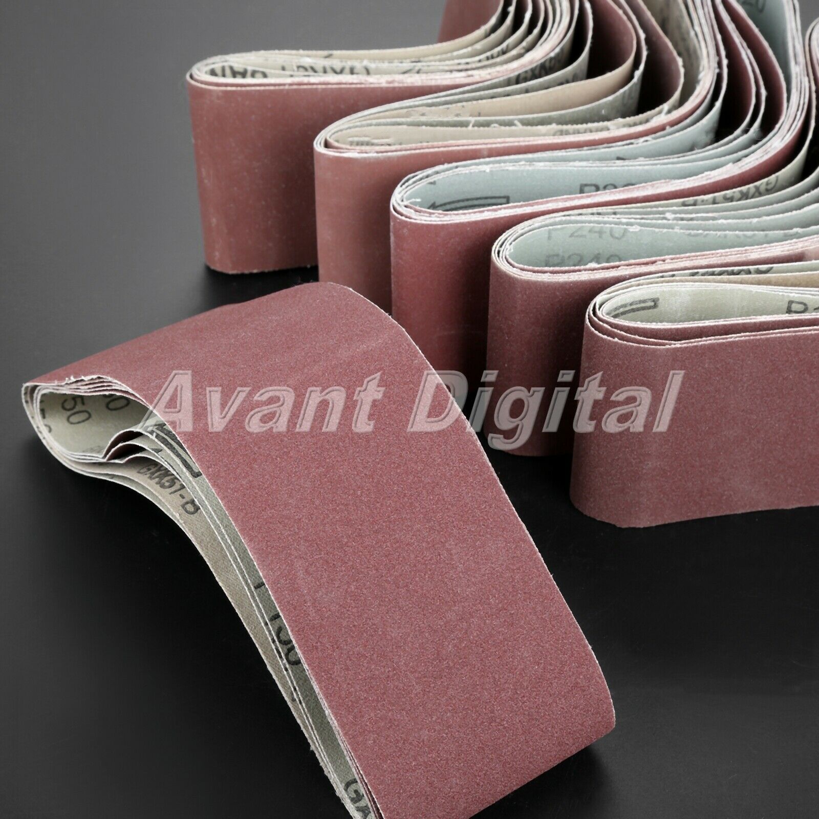 5pcs 240# Grit Sanding Abrasive Sander Belt Sharpening Grinding Polishing Tool