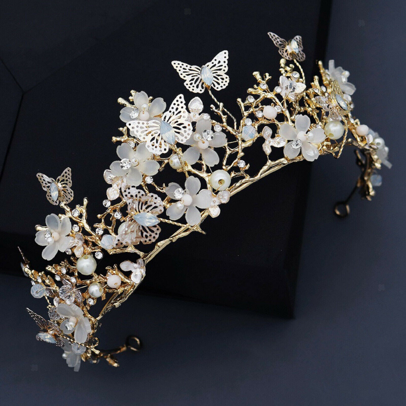 Lovely Crown Headband Crystal Quinceanera Crown Wedding Tiaras Party Prom