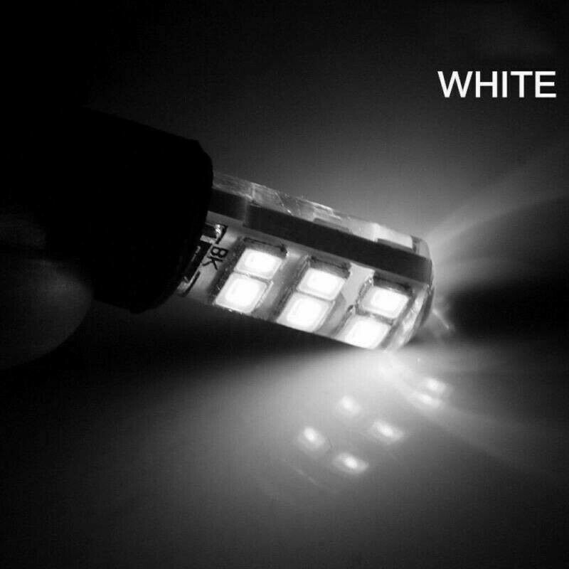 10x Xenon White T10 W5W 12-SMD 2835 LED Canbus Error Free Silica Light-B MLDFAU