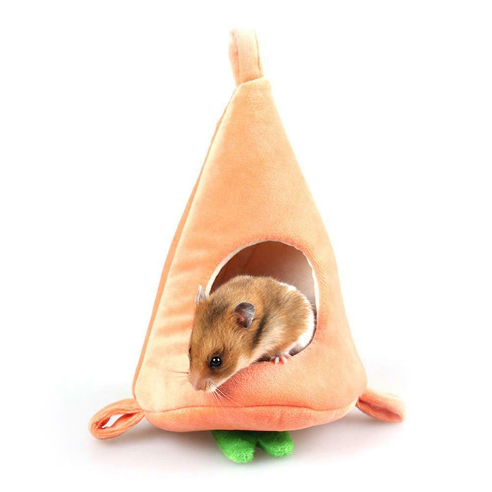 Hamsters Sleeping Bag Bedroom Golden Hamster Winter Warm Plush Carrot Bed  @