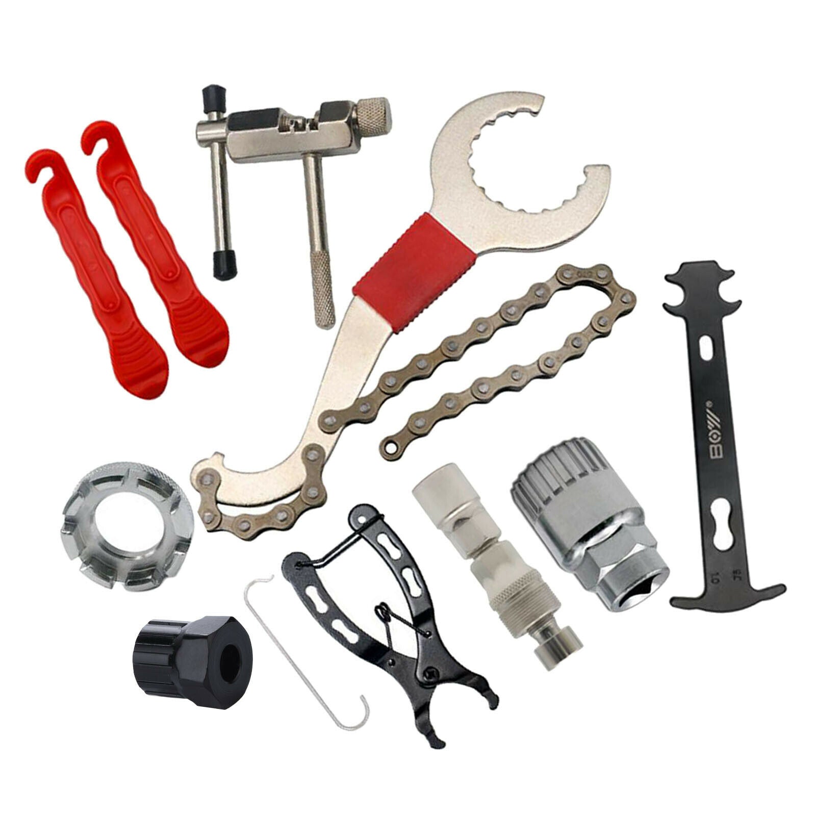 9-in-1 Bicycle Repair Tools Kit Bike Crank Puller Cycling Repair Parts