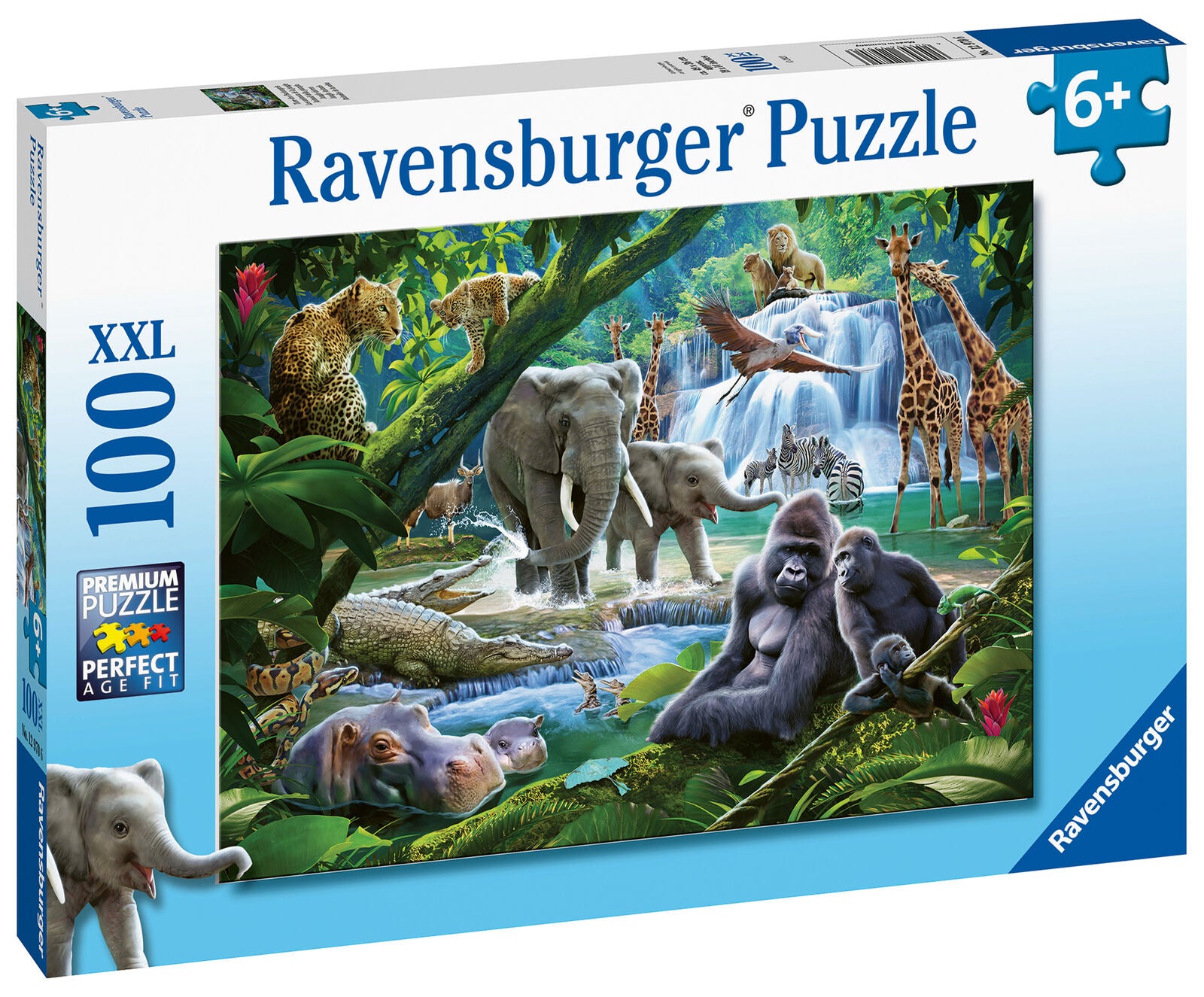 12970 Ravensburger Jungle Families XXL 100pc Jigsaw Puzzle Children Kids 6yrs+