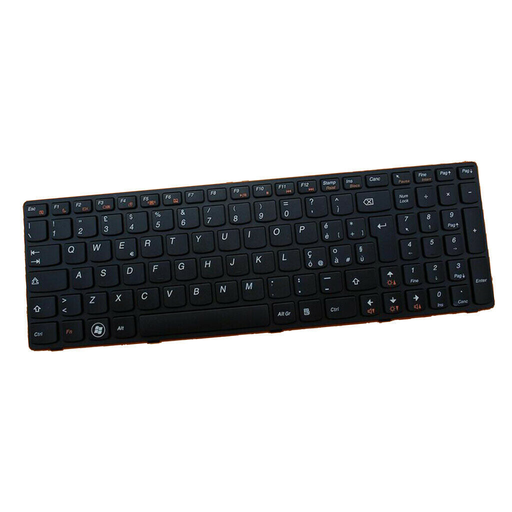 Black Laptop Replacement Italian Keyboard For   Z570 V570