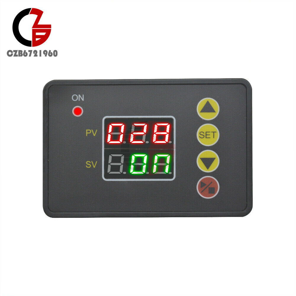 DC 12V Digital Dual LED Timer Delay Relay 0-999s Timing Cycle Controller Module