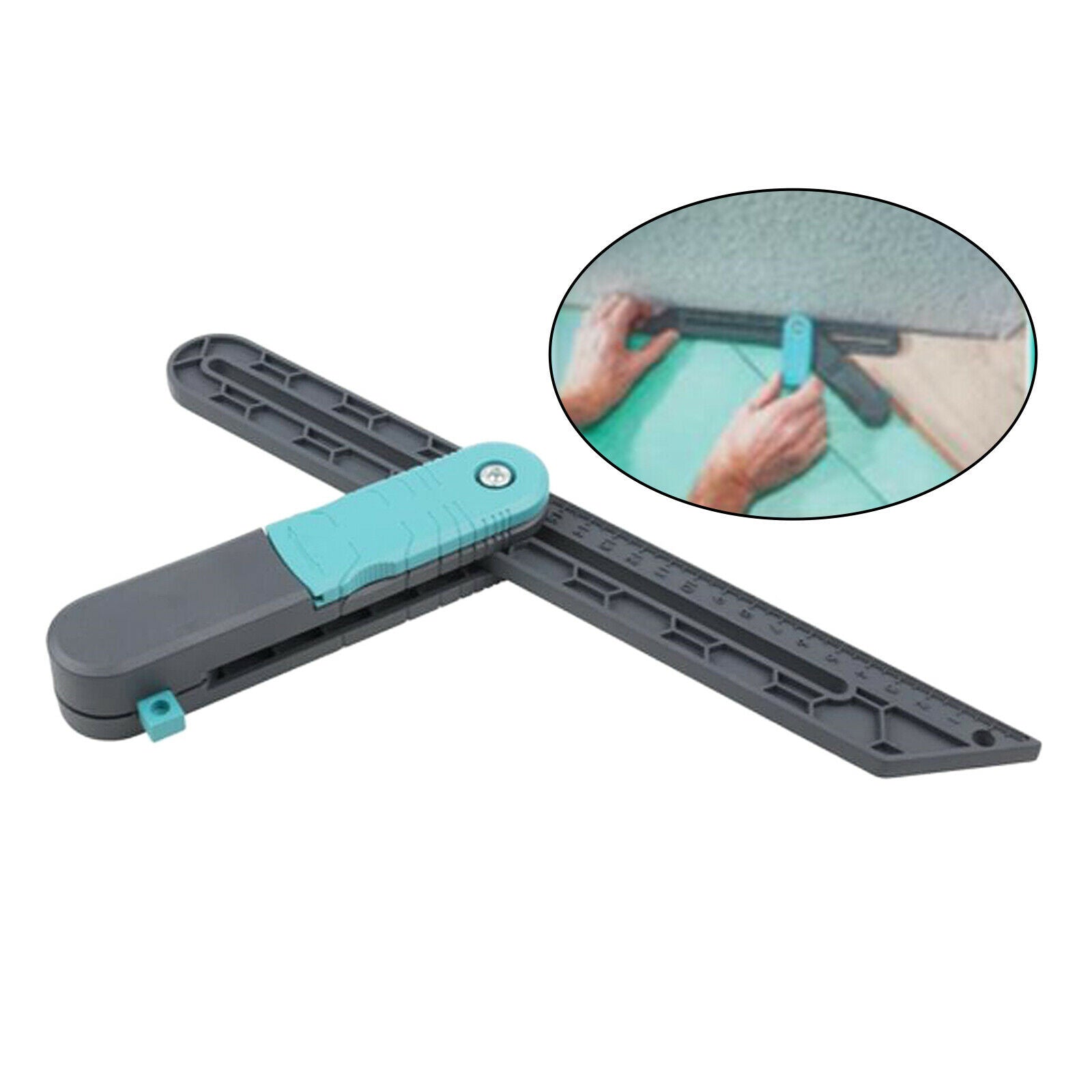 Precise Lock Angle Measuring Ruler Level Tiling Gauge Metric Carpenter