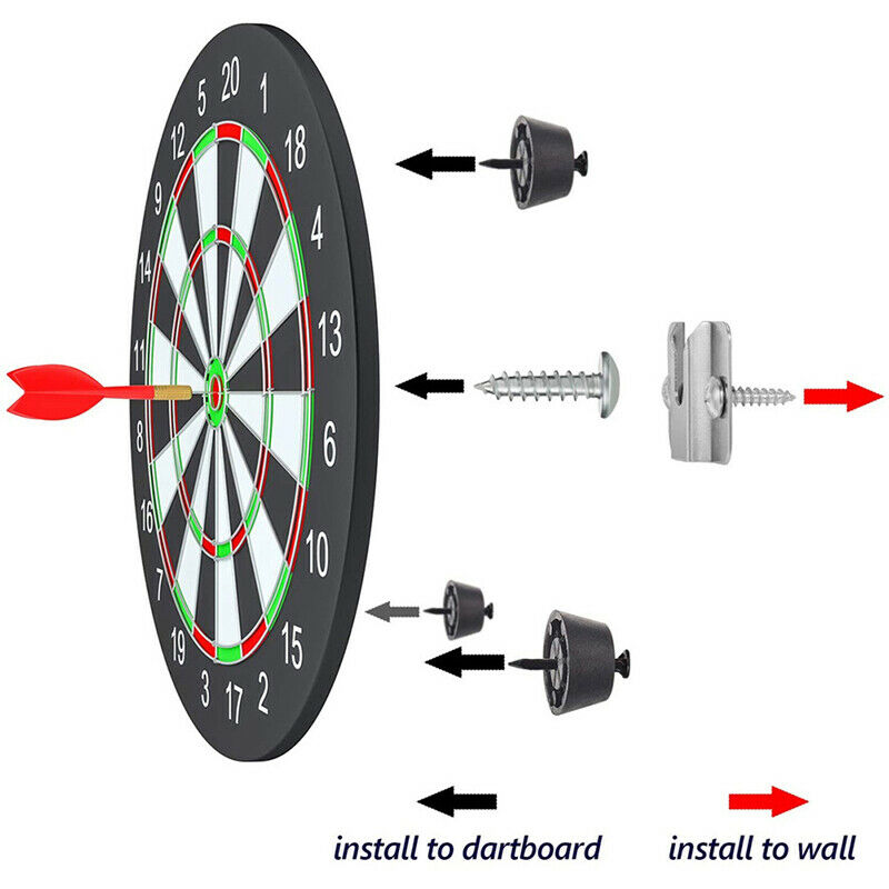 Dartboard Mounting Bracket Hardware Kit Screws for Hanging Dartboa.l8