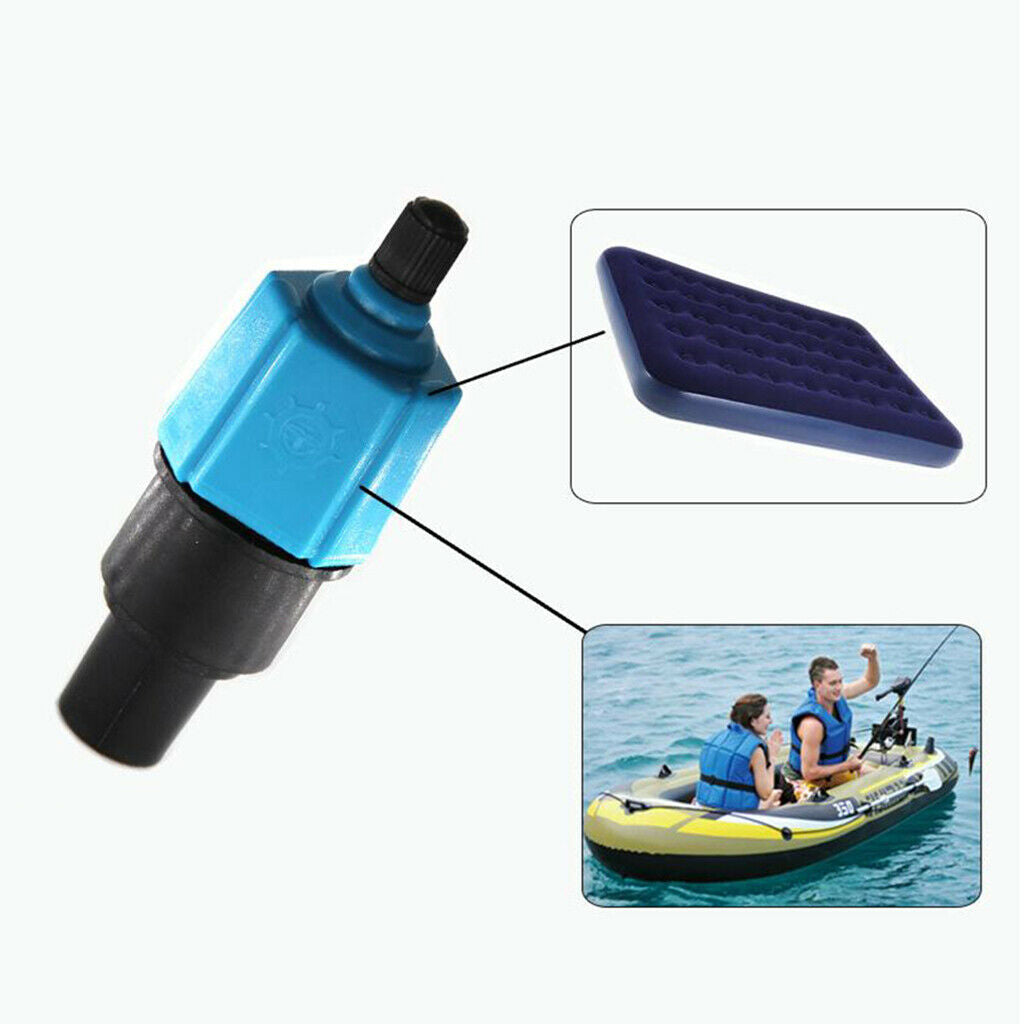 Inflatable Boat Air Valve Adapter SUPs Pump Adaptor Standard Pumping Converter