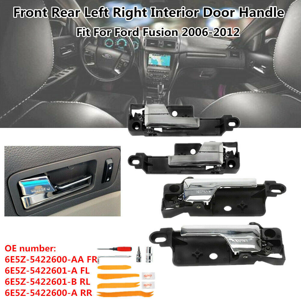 Front Rear Interior Door Handle Left Right Side 4PCS For Ford Fusion 6E5Z5422600