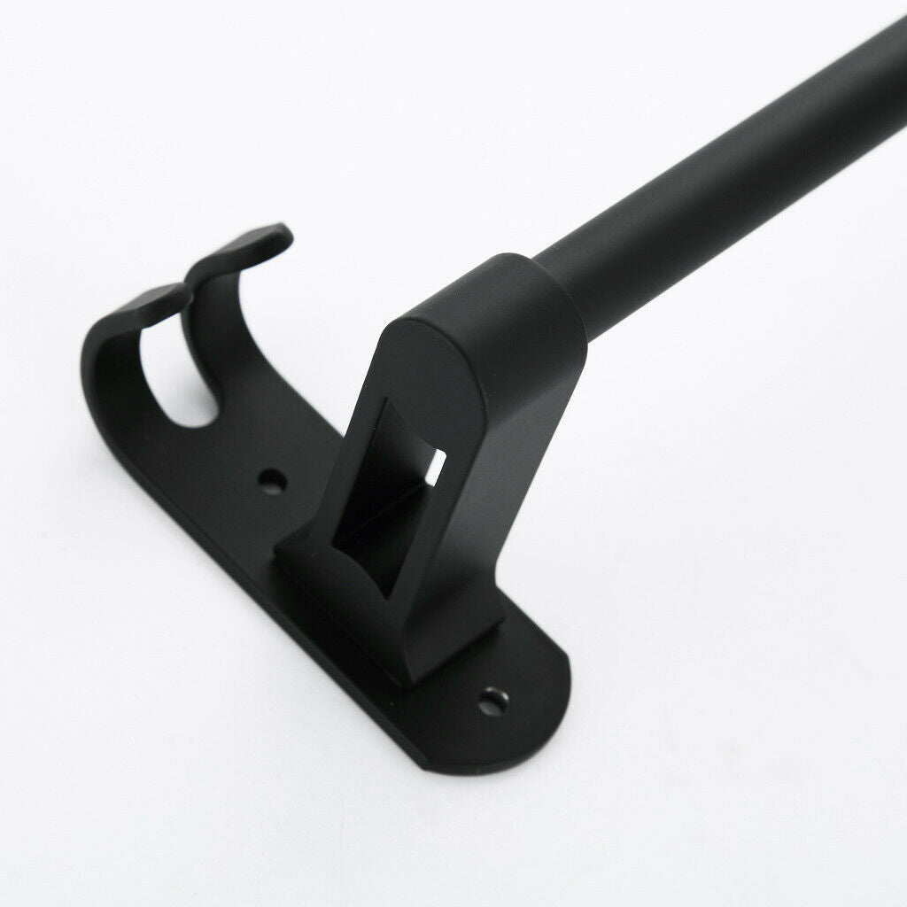 2Piece of  Black Finish Aluminuml 24Inch Bathroom Towel Rack Wall Mounted Towel