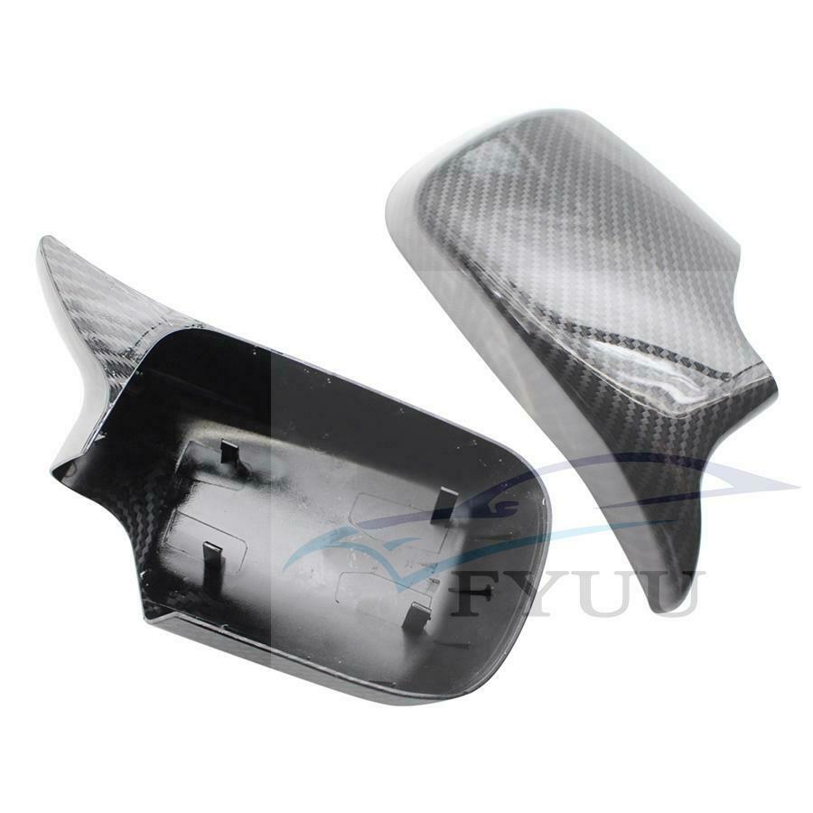 Carbon Fiber Look Side Mirror Cover for BMW E46 316i 318i 325i 330i Sedan 98-05