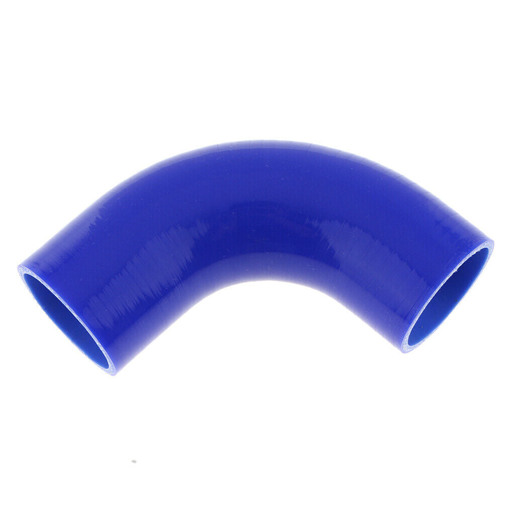 50mm 90 Degree 4 ply Silicone Elbows Turbo Hose Racing Coupler Pipe Blue
