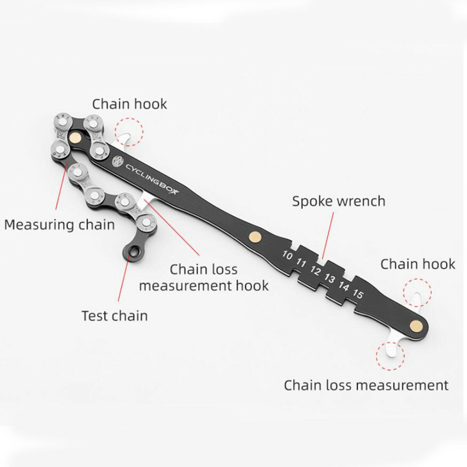 4Pcs Cassette Flywheel Wrench for Road Bike 4pcs set 4pcs set