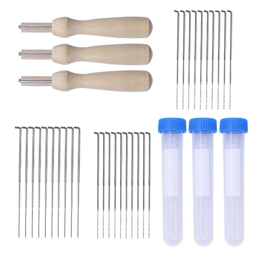 30Pieces Wool Felting Needles Tool Kit 30Pcs Needles 3Pcs Needle Felting Pen