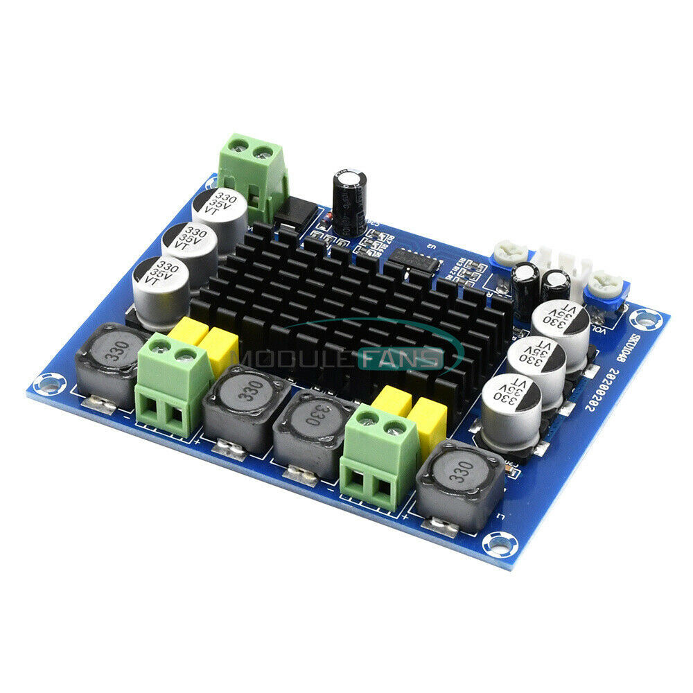 DC 12V 24V TPA3116 D2 120W+120W Dual Channel Digital Power Audio Amplifier Board