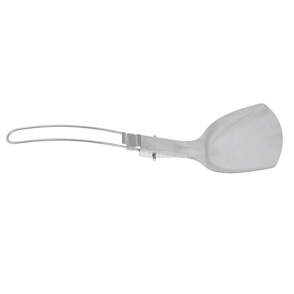 Solid Turner/Spatula, 21cm, Stainless Steel, Foldable Handle