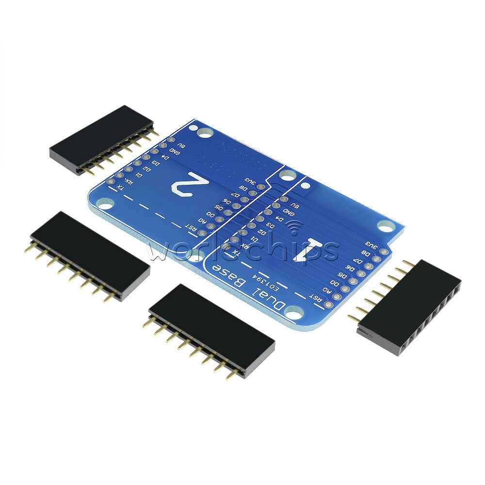 Dual Base Shield For Wemos D1 Mini IOT Blynk ESP8266 Arduino Node Mcu New