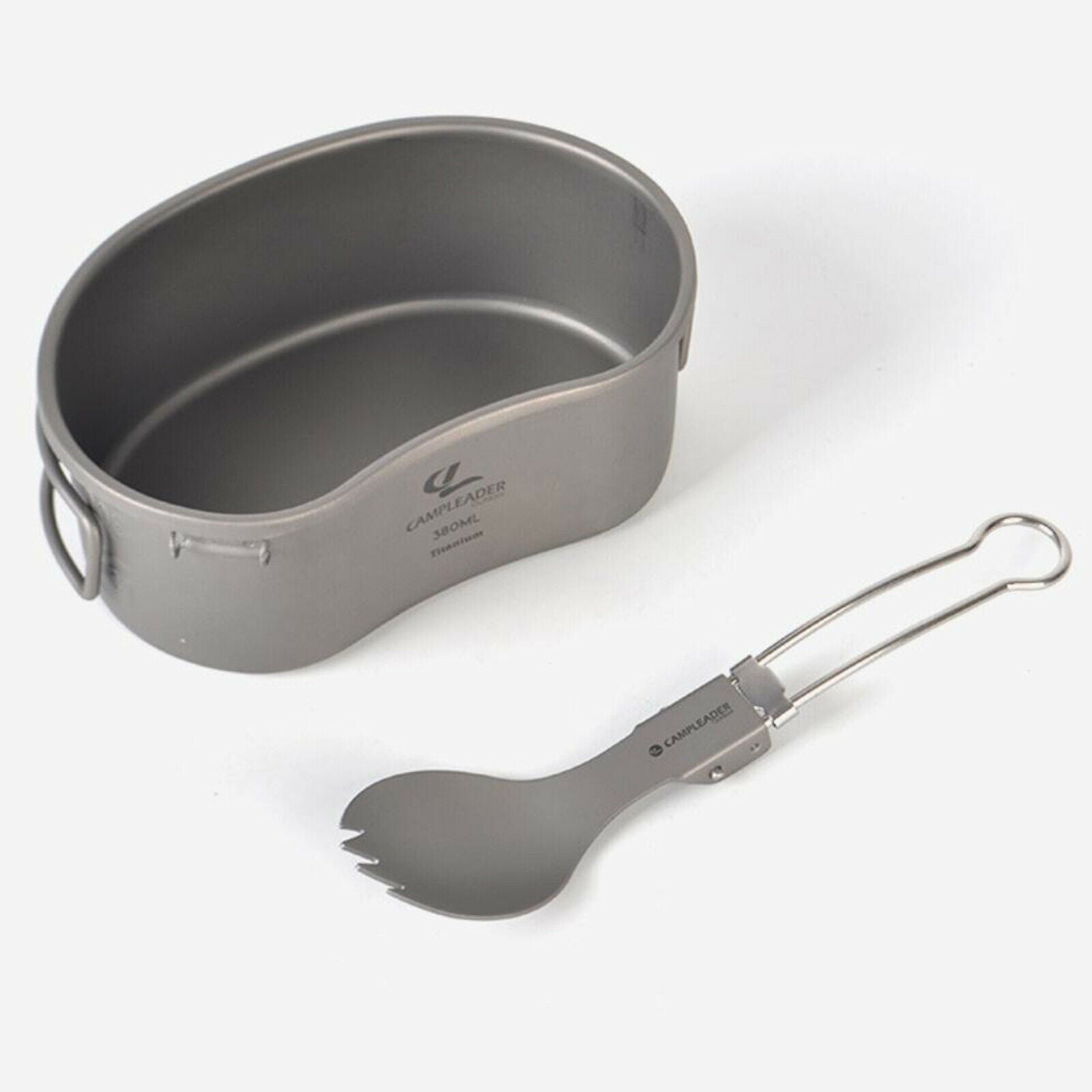 Folding Camping Spork Spoon Fork w/ Storage Bag Practical Office Fishing