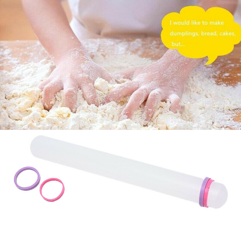 23cm Kitchen Rolled Fondant Tools Silicone Rolling Pin Cupcake Decorating.l8