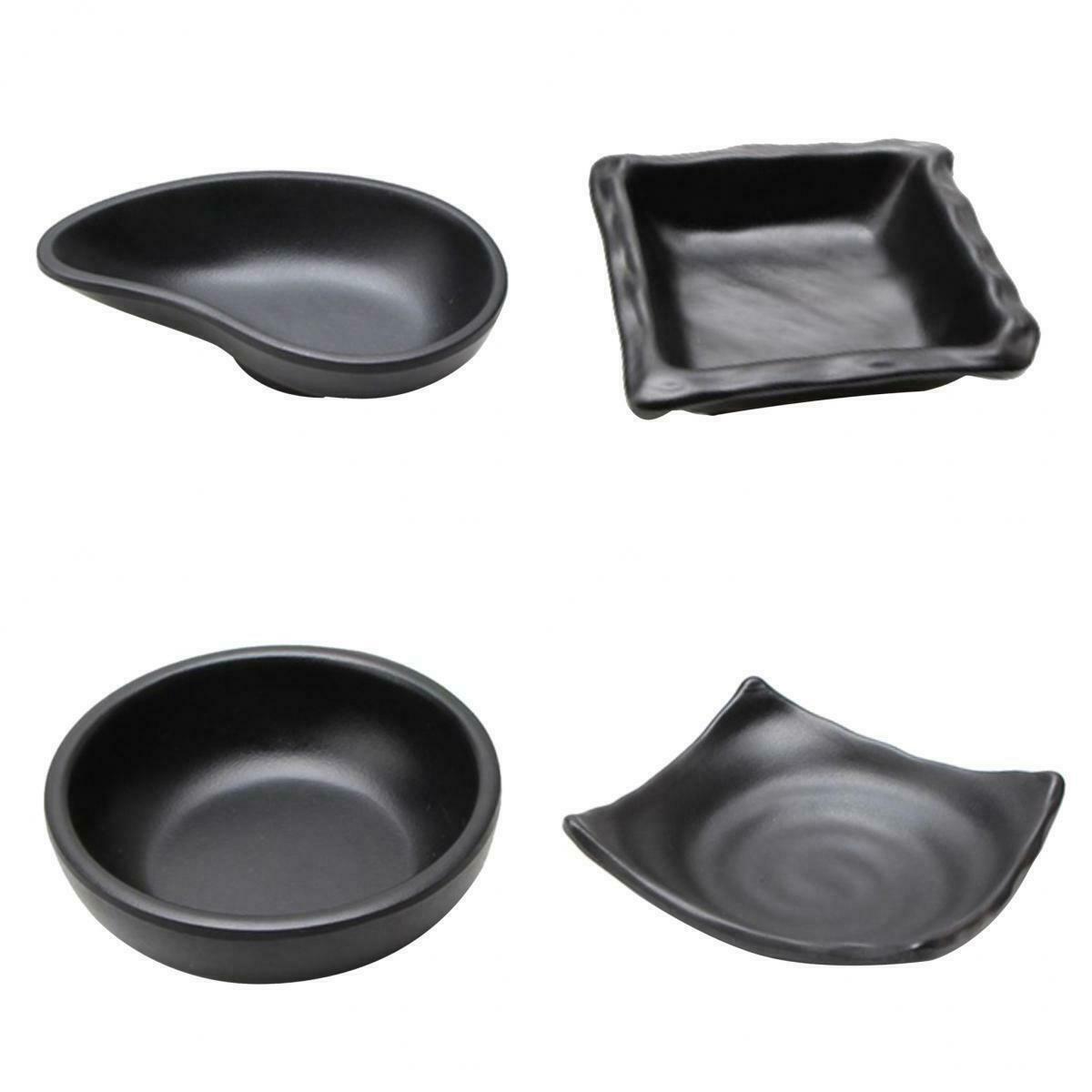 4Pcs Japanese Soup Bowl Melamine Hard Plastic Dishware Set for Sou Sauce Udon