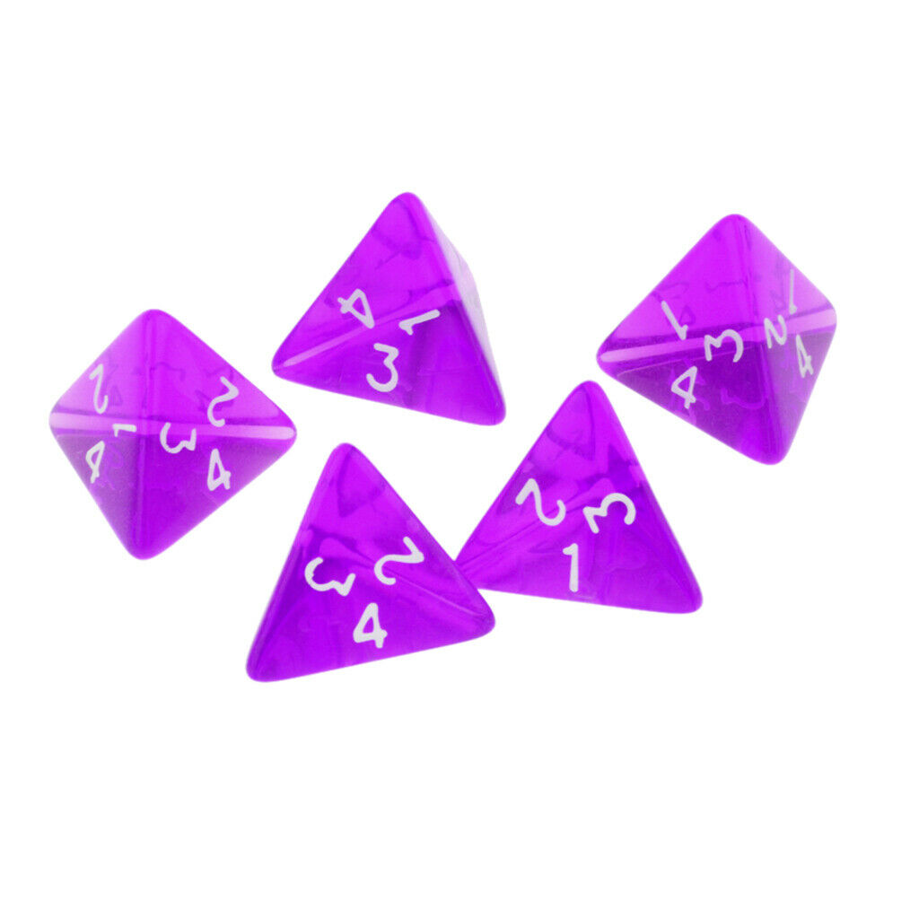15Pcs D4 Multi-sided Polyhedral Dice Set for Table Games
