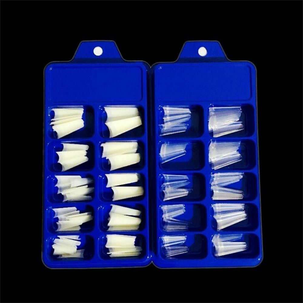 Decor Beauty Acrylic Gel Nail False Nails Nail Art Tips Half Cover C Curve