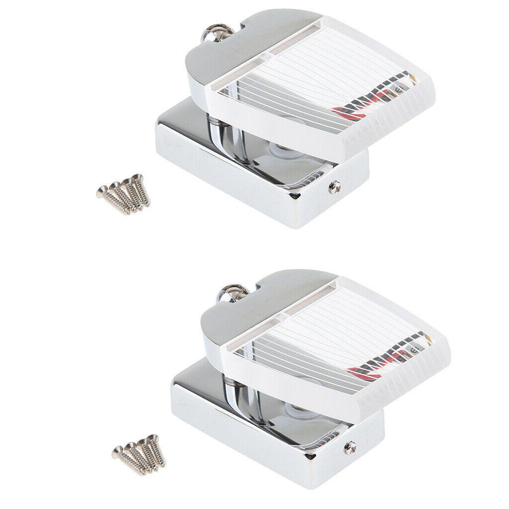 2pcs LED Reading Light Touch Control Dimmable Marine RV USB Port Adjustable