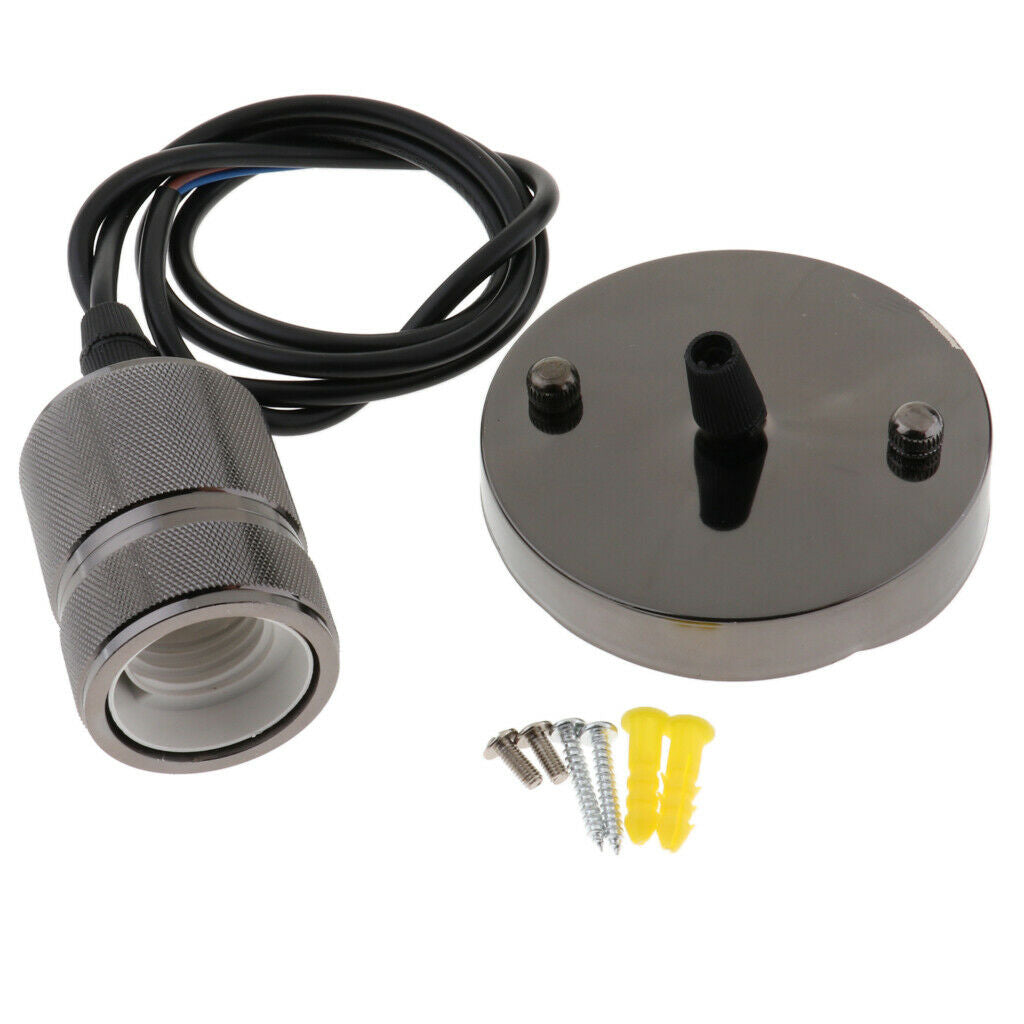 E27 Lamp Socket Light Fixture Replacement Industrial Style 110-240V 60 Watt 06
