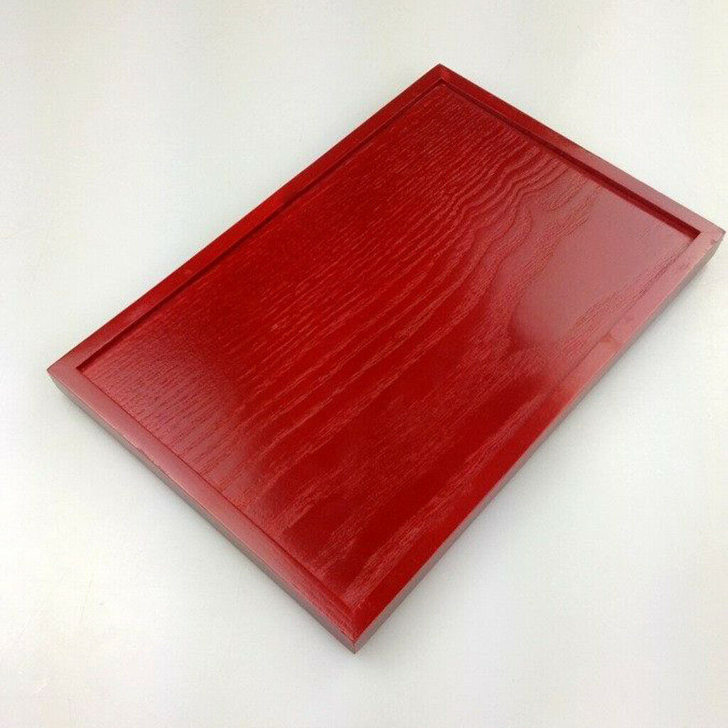 Hotel Serving Tray Restaurant Coffee Shop Rectangular Tableware Plate Red