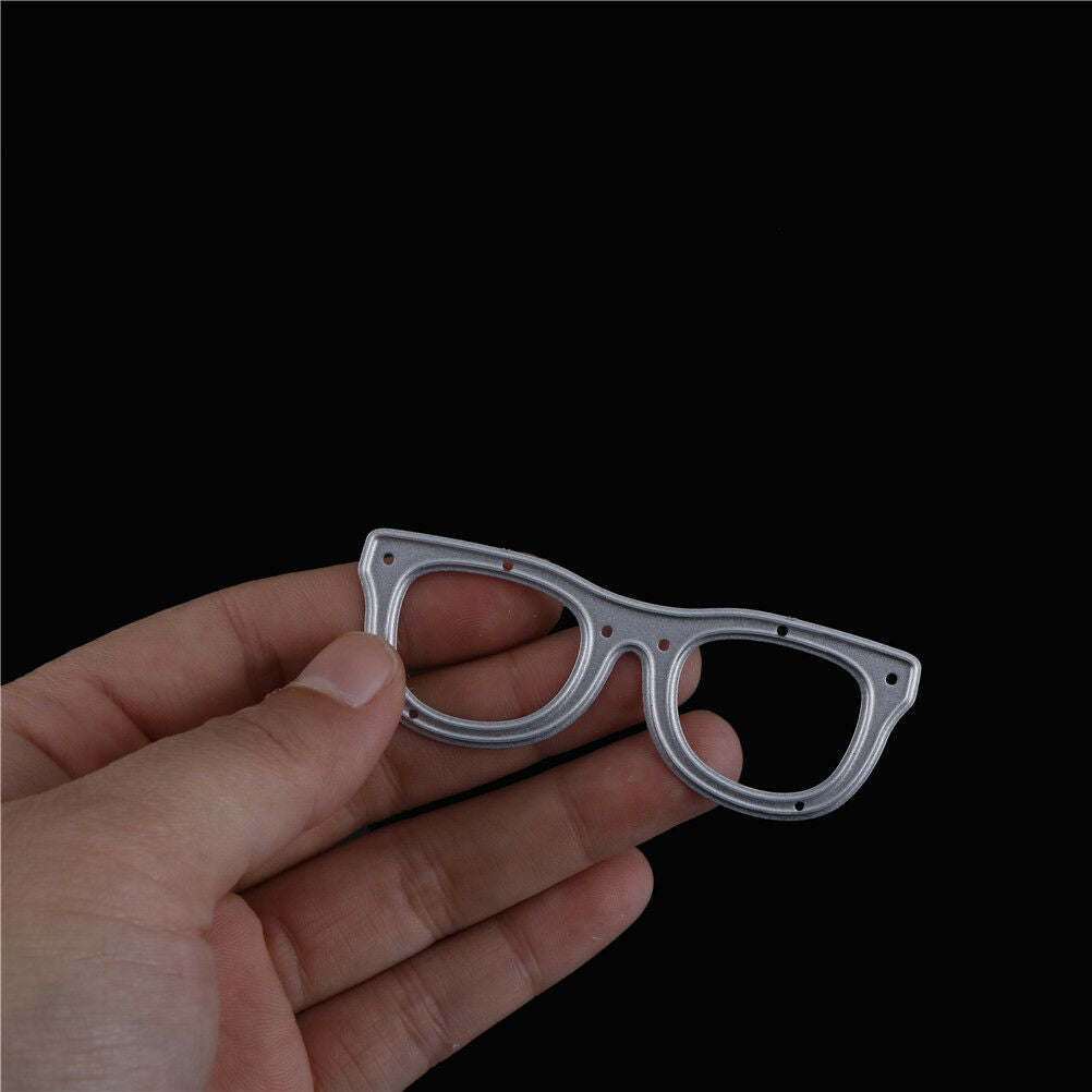 2pcs Glasses Metal Cutting Dies Stencil For Scrapbooking DIY Album Cards .l8