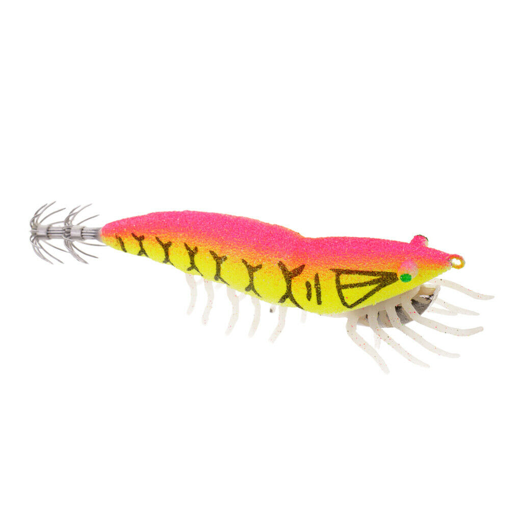 2pcs Luminous Shrimp Fishing Lures Squid Jig Hooks