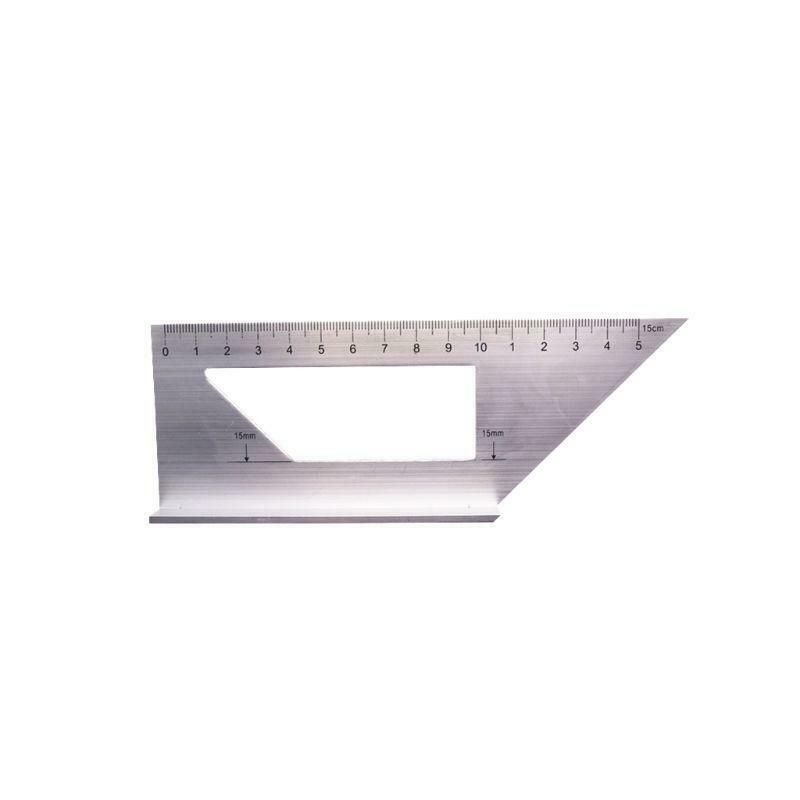 Aluminum Alloy Wooden Square Multifunction Ruler 45 90 Degree Gauge Woodworking