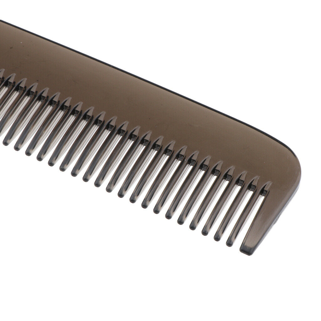 Salon Hair Cutting Styling Fine Tooth Comb Plastic Beard Grooming Comb Grey