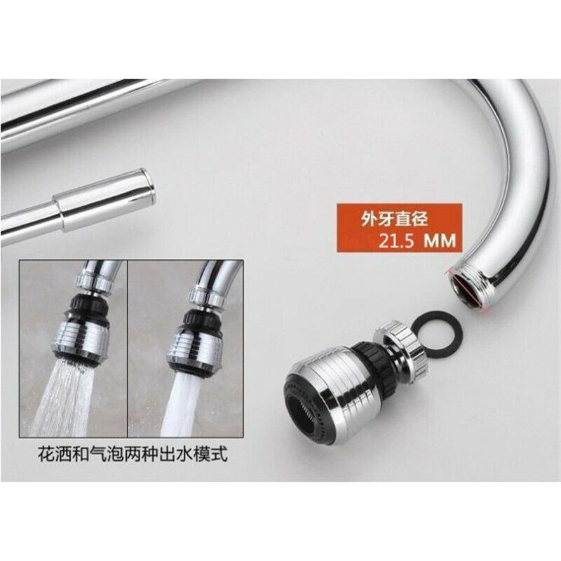 Faucet Extender Sprayer Head Water Home Kitchen Aerator Spray Tap Sink Saving