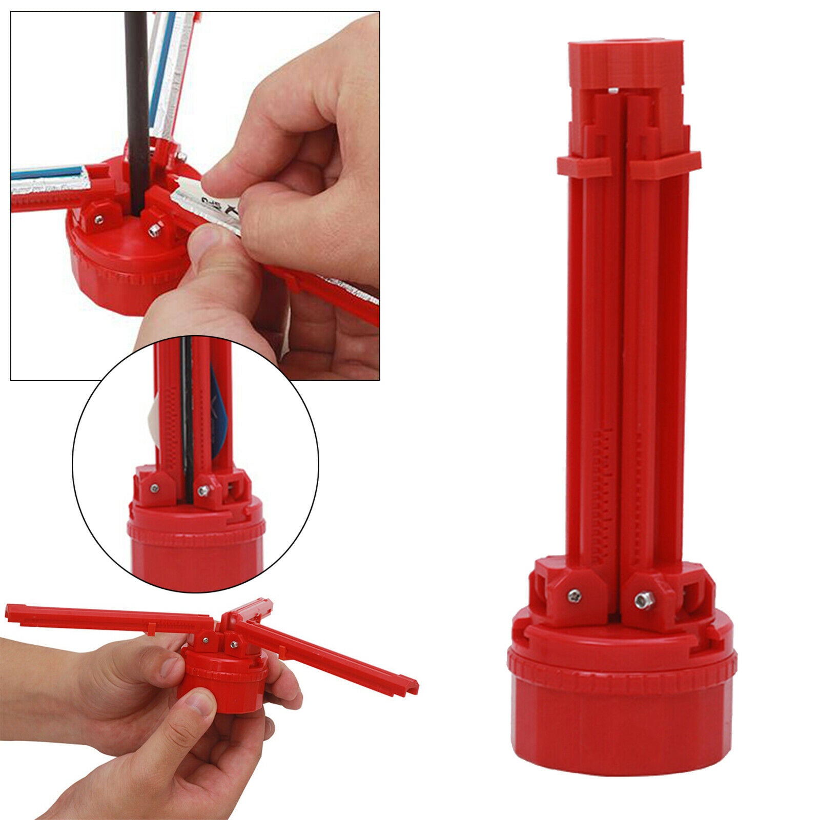 Cylindric Archery Fletching Jig Vanes Plastic Fletches Arrows Accessories