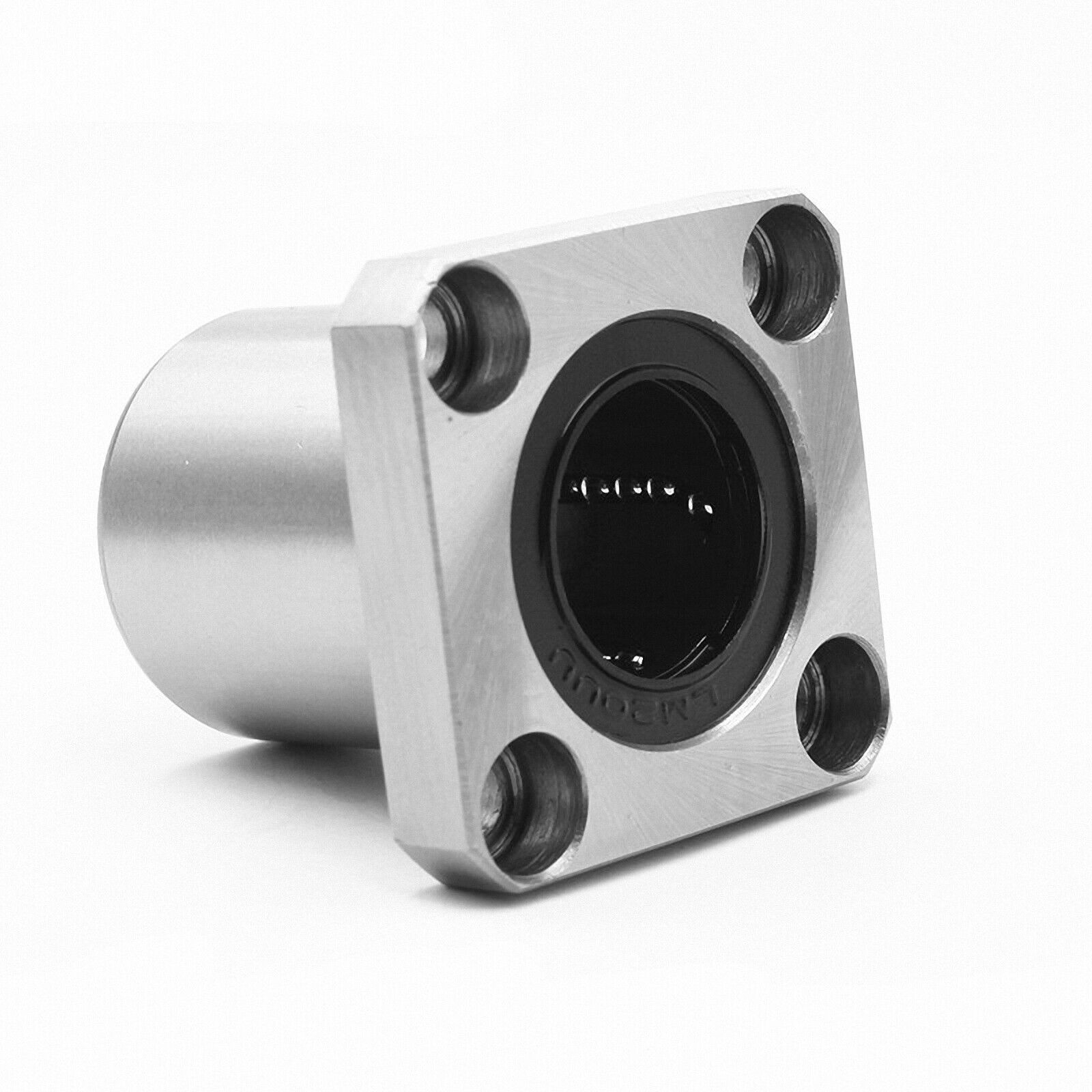 4Pcs LMK12UU Square Flange Type Linear Bearing Ball Bushing 12x21x30mm [M_M_S]