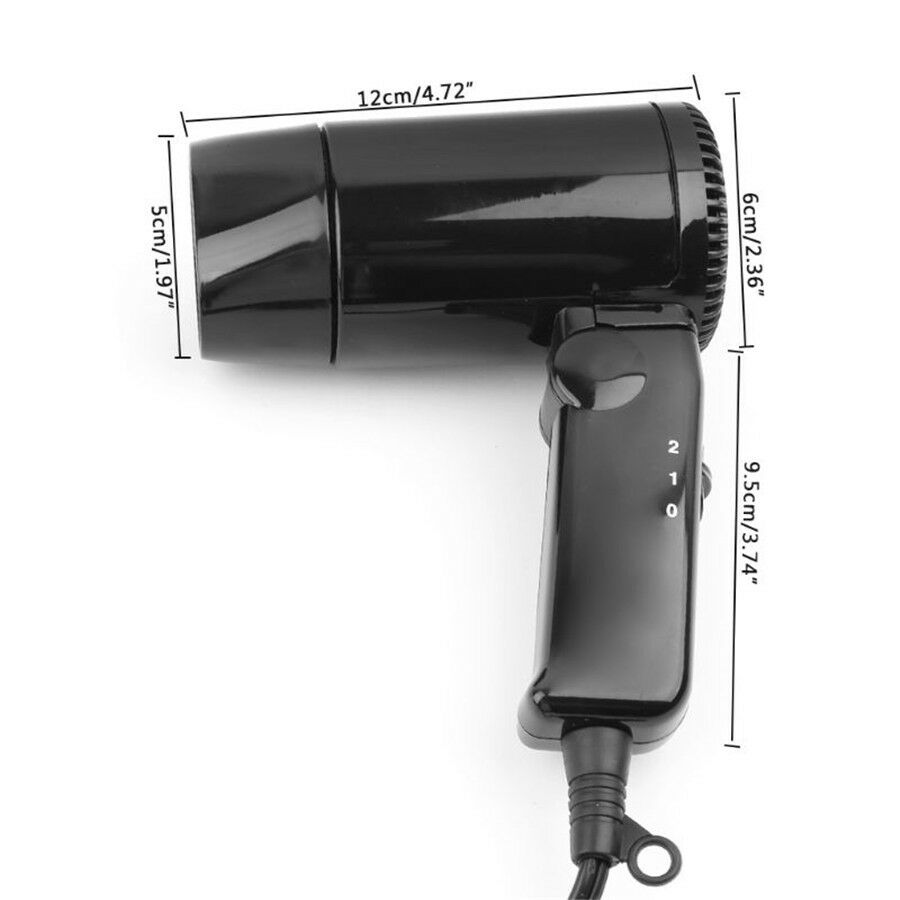 Portable Foldable Handle Car Hair Blower Dryer DC 12V 216W Travel Essential