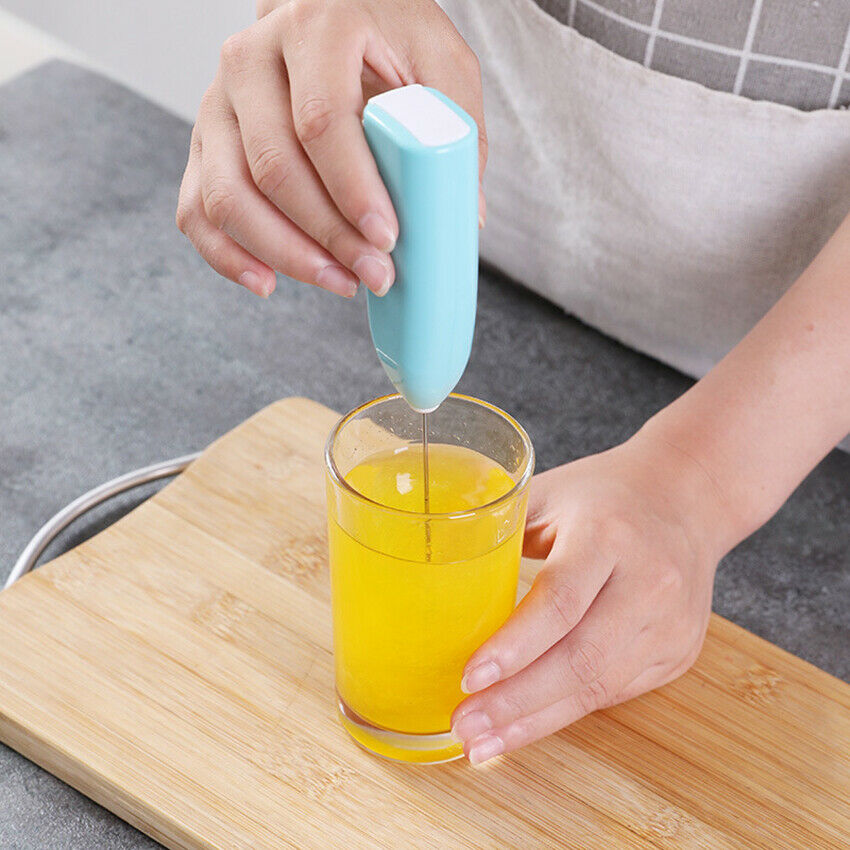 Mini Electric Coffee Blender Handheld Eggbeater Stainless Steel Milk Milker