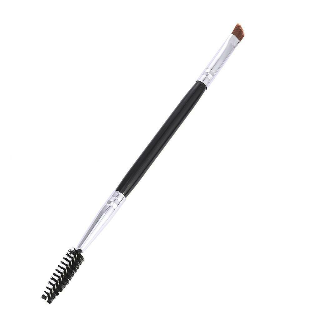 1PC Double Ended Eyebrow Makeup Wand Brow Shaping Angled Eyelash Beauty Brush AU