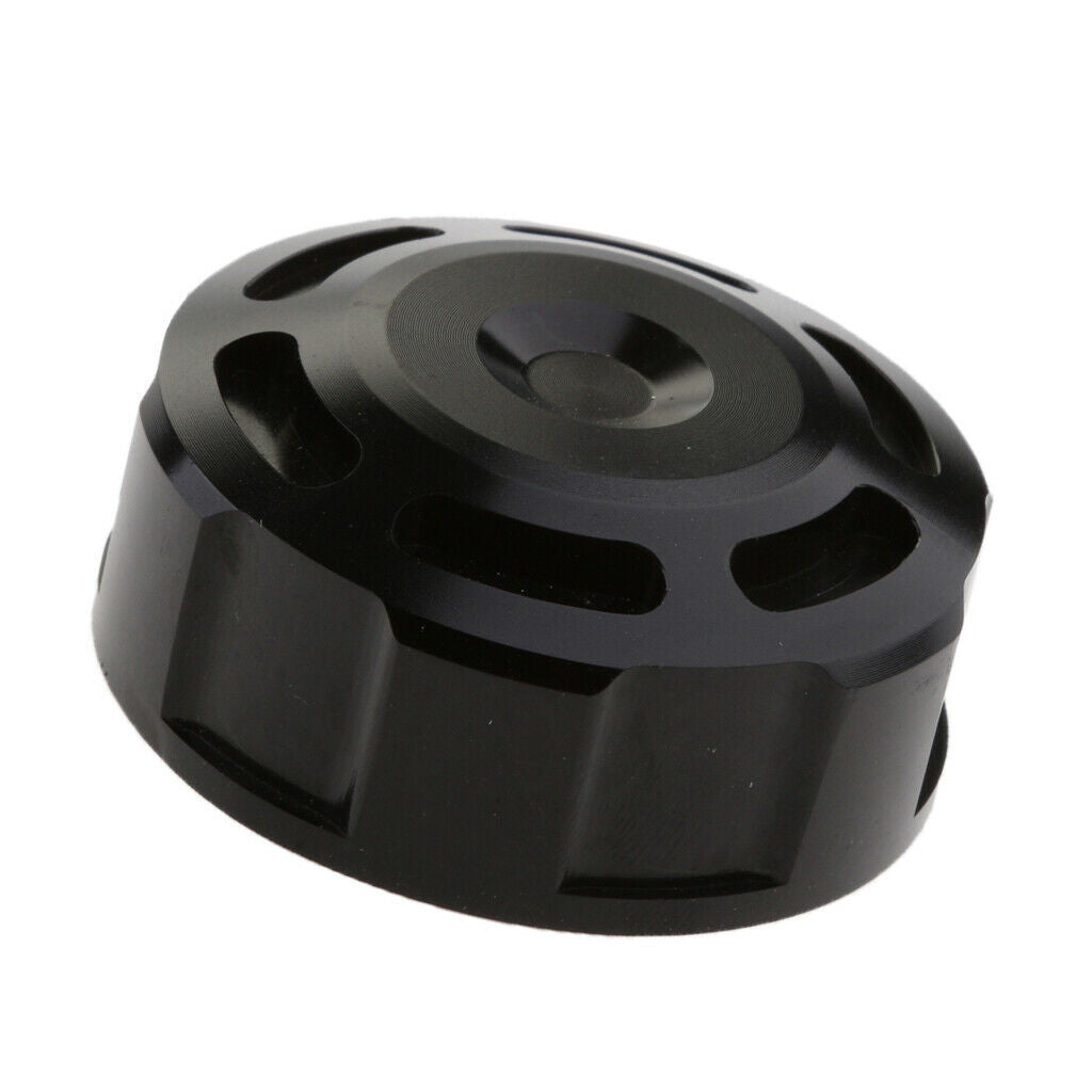 Motorcycle Rear Brake Fluid Reservoir Cap Oil Cup Cover For Kawasaki Black