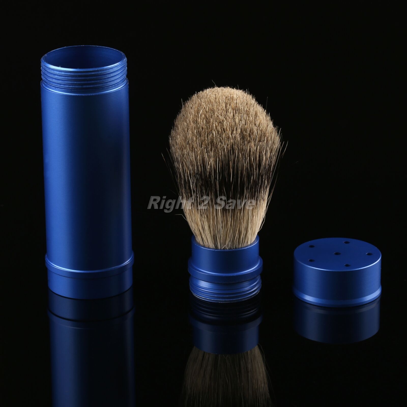 1pc Men's Shaving Badger Hair Brush Shave Tool Kit Travel Portable Removable